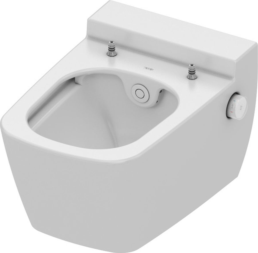 Tece One vaso con sedile bidet sospeso senza brida bianco 9700200