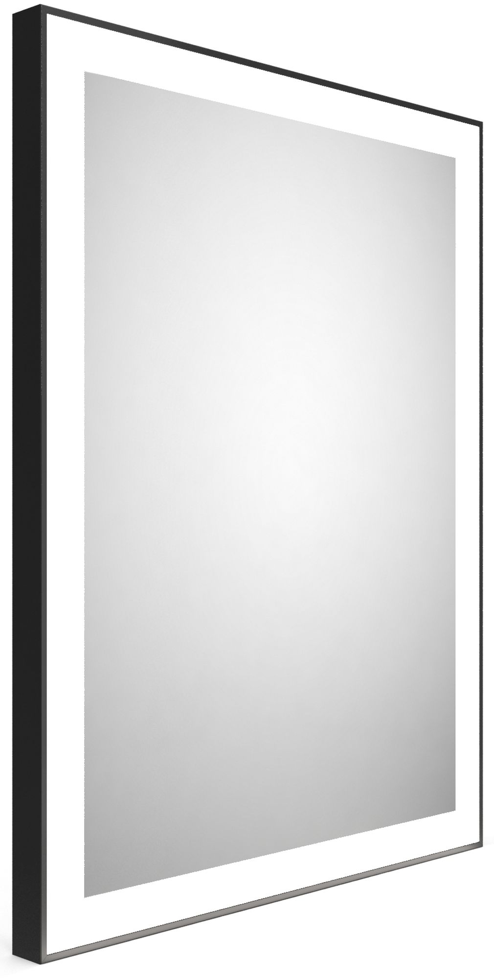 Dubiel Vitrum Logan specchio 60x80 cm rettangolare con illuminazione nero 5905241007366
