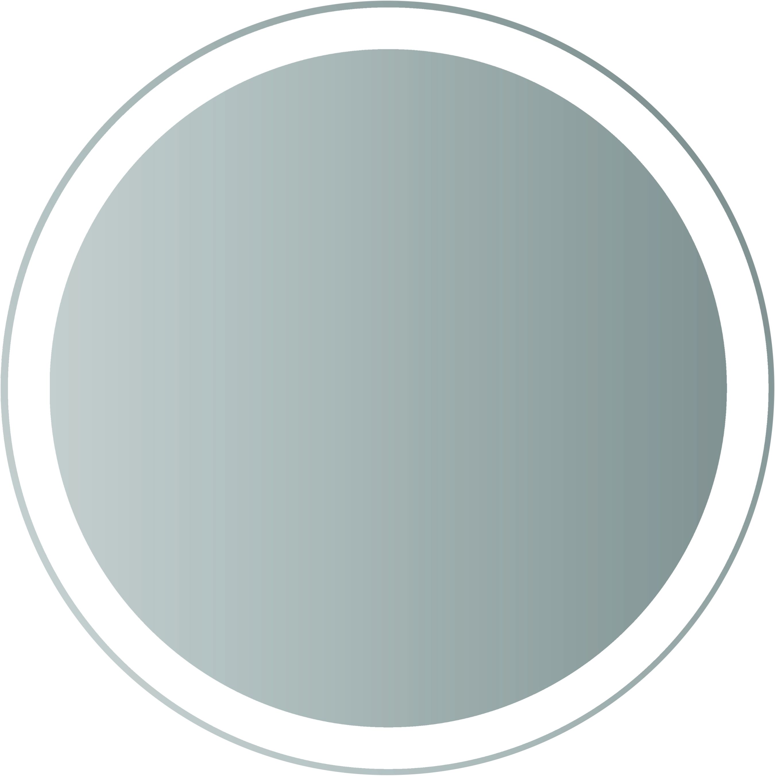 Dubiel Vitrum Omega specchio 60x60 cm rotonda con illuminazione 5905241008721