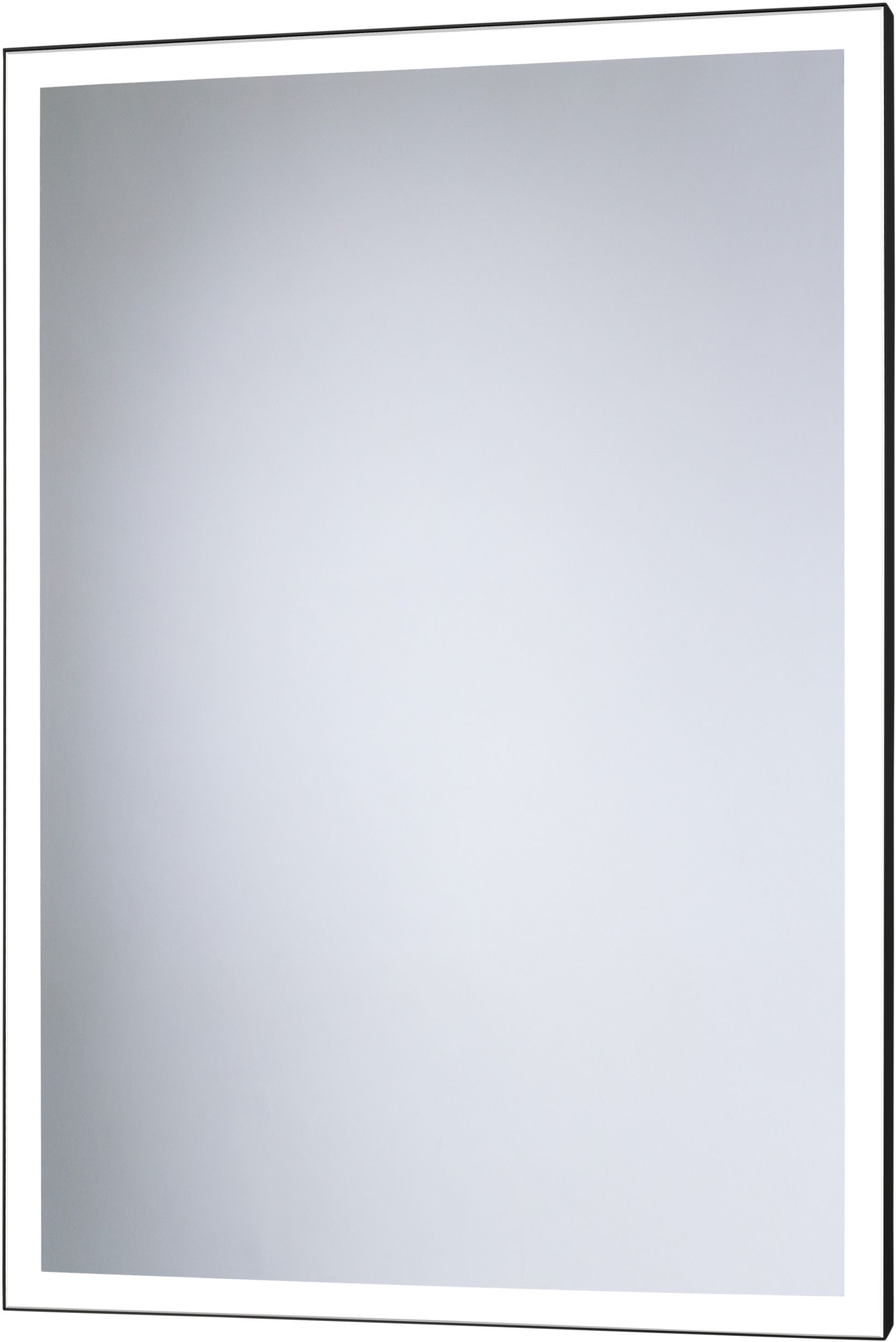 Dubiel Vitrum Solid specchio 60x80 cm rettangolare con illuminazione nero 5905241007533