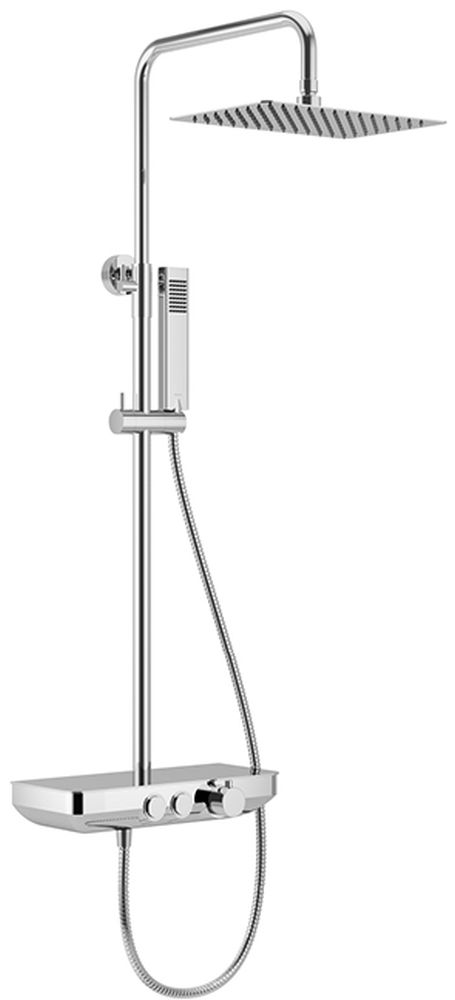 Excellent Krotos set doccia a parete con soffione cromo AREX.8080CR