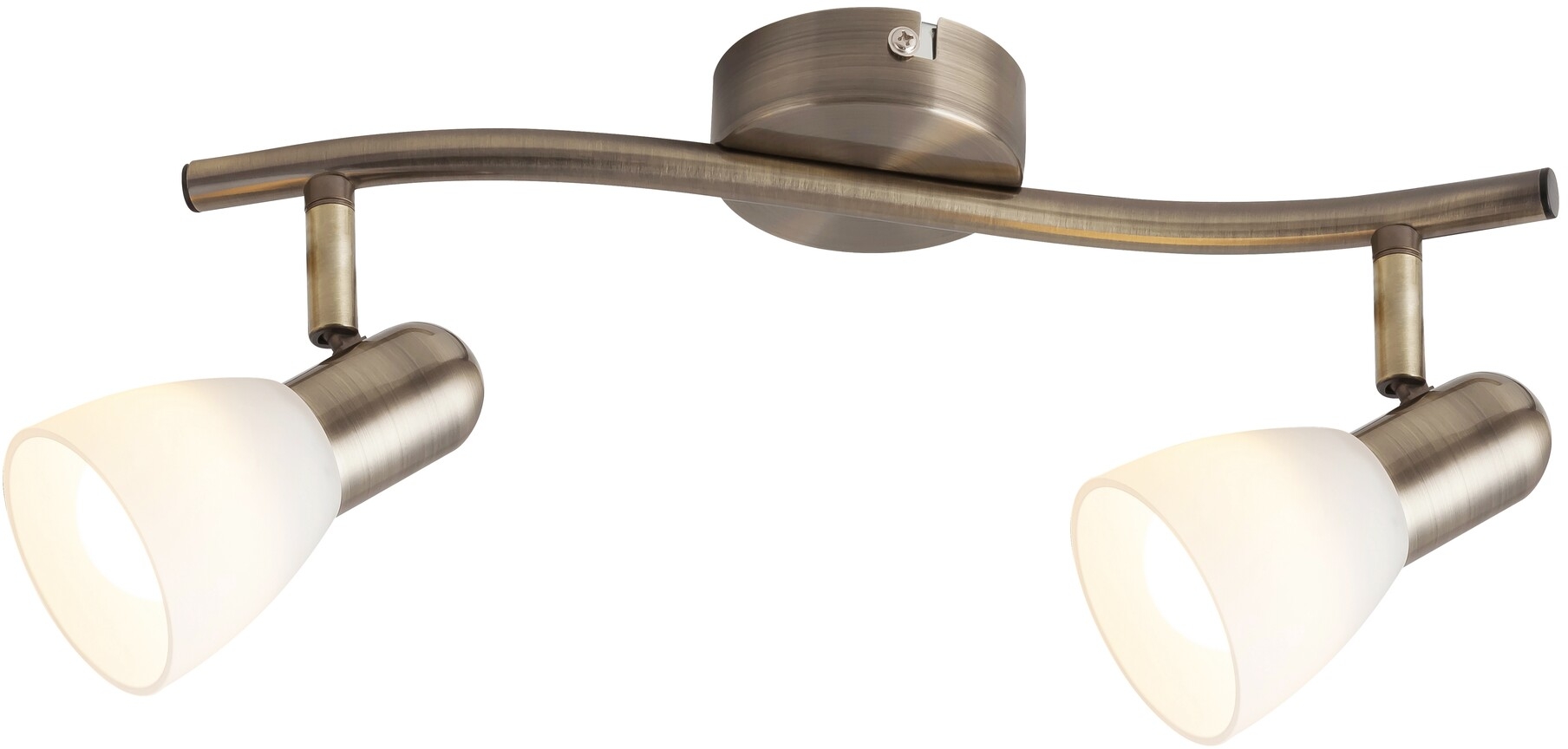 Rabalux Soma lampada da soffitto 2x40 W bianco-marrone 6307