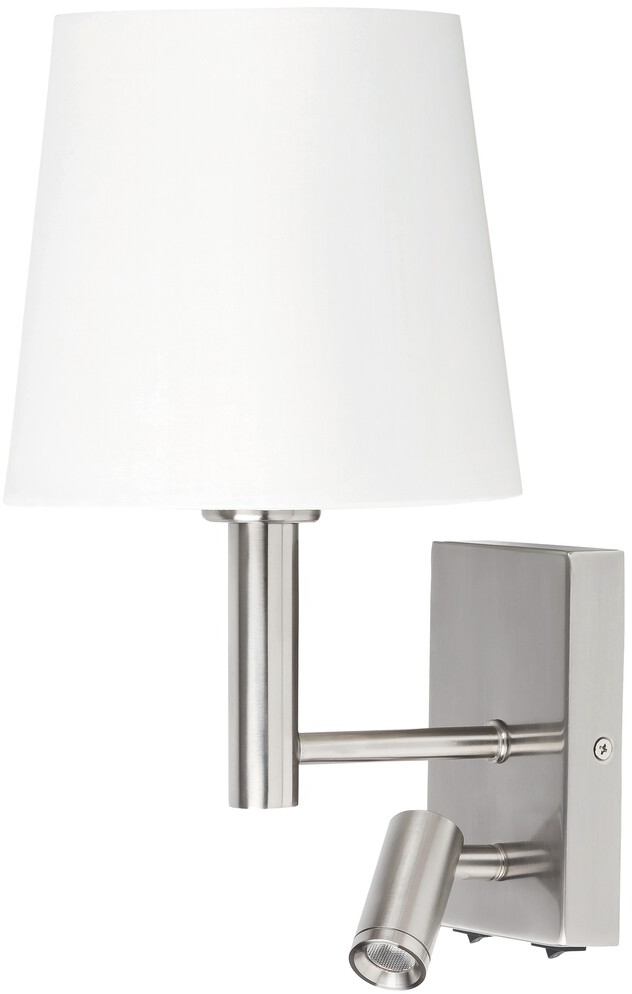 Rabalux Harvey lampada da parete 2x W bianco-cromo-satinato 6539