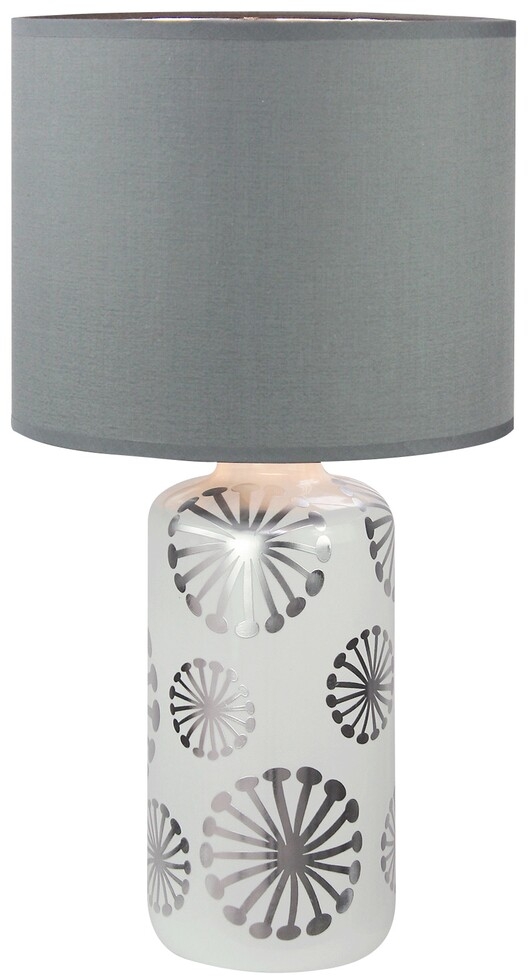 Rabalux Ginger lampada da tavolo 1x60 W argento-cenere 6029