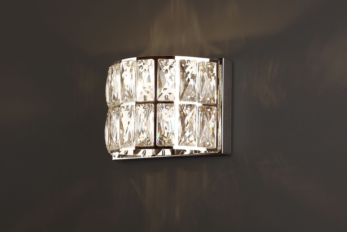 MaxLight Diamante lampada da parete 1x42 W cromo W0204