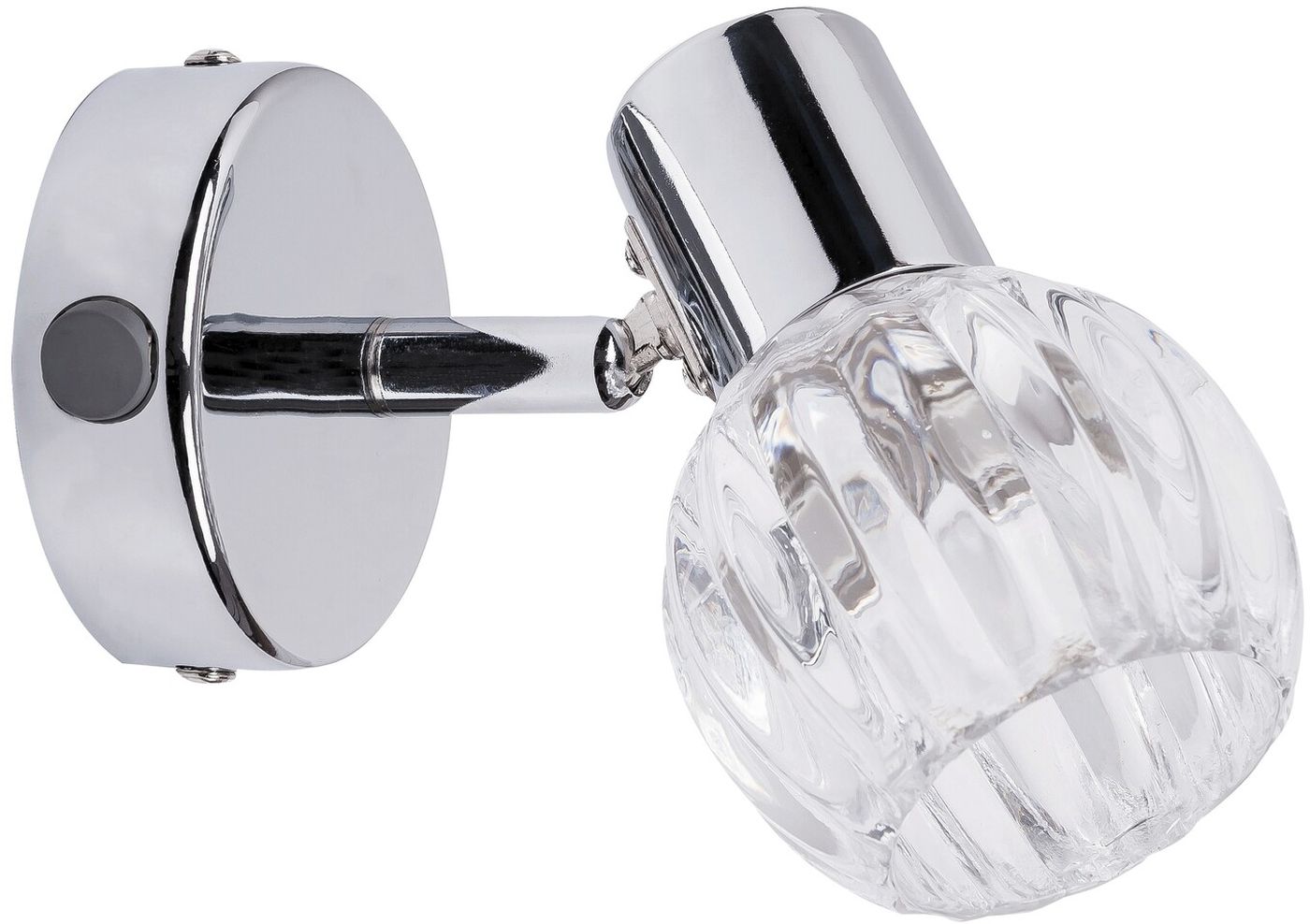 Rabalux Lauren lampada da parete 1x40 W cromo-trasparente 6091