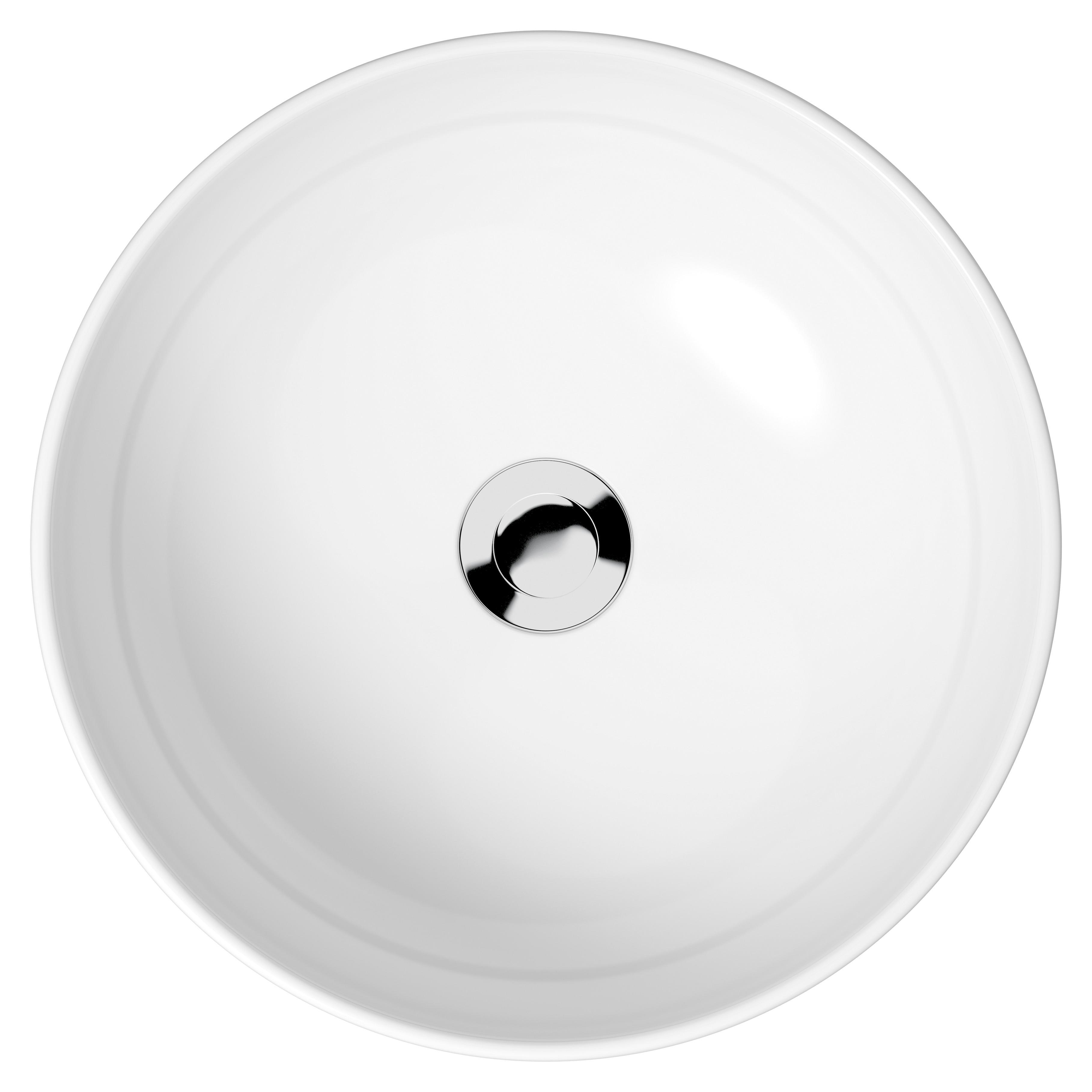 Cersanit Moduo lavabo 40x40 cm rotonda da appoggio bianco K116-048