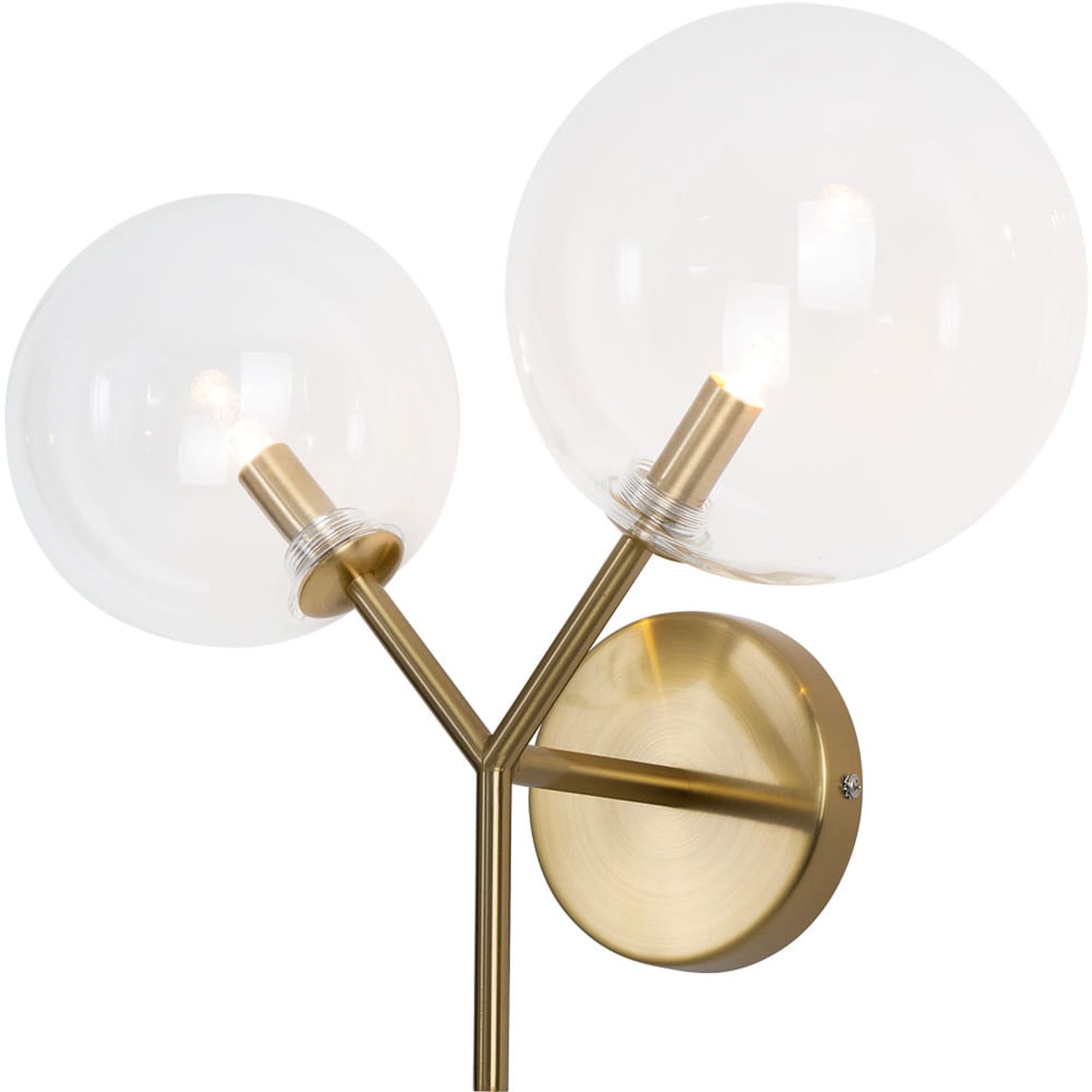 MaxLight Lollipop lampada da parete 2x40 W ottone W0254