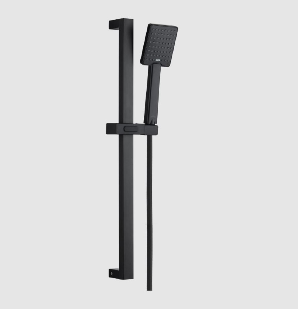 Invena Patras set doccia a parete nero AU-31-Z04
