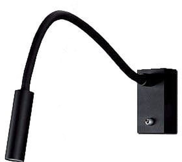 MaxLight Rider Black lampada da parete 1x3 W nero W0046