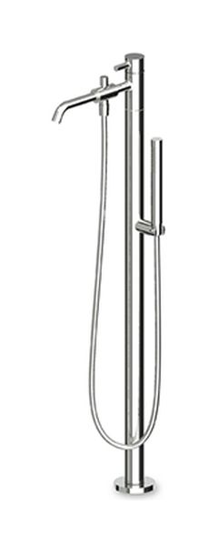 Zucchetti Pan rubinetto per vasca e doccia a terra nero ZP6622.C50