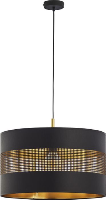 TK Lighting Tago lampada sospesa 1x25 W nero-oro 3211