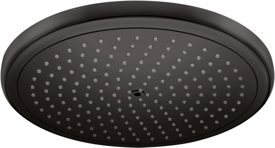 Hansgrohe Croma soffione doccia 28x28 cm rotonda nero 26221670