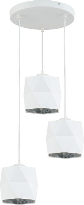 TK Lighting Siro lampada sospesa 3x15 W bianco-argento 3250