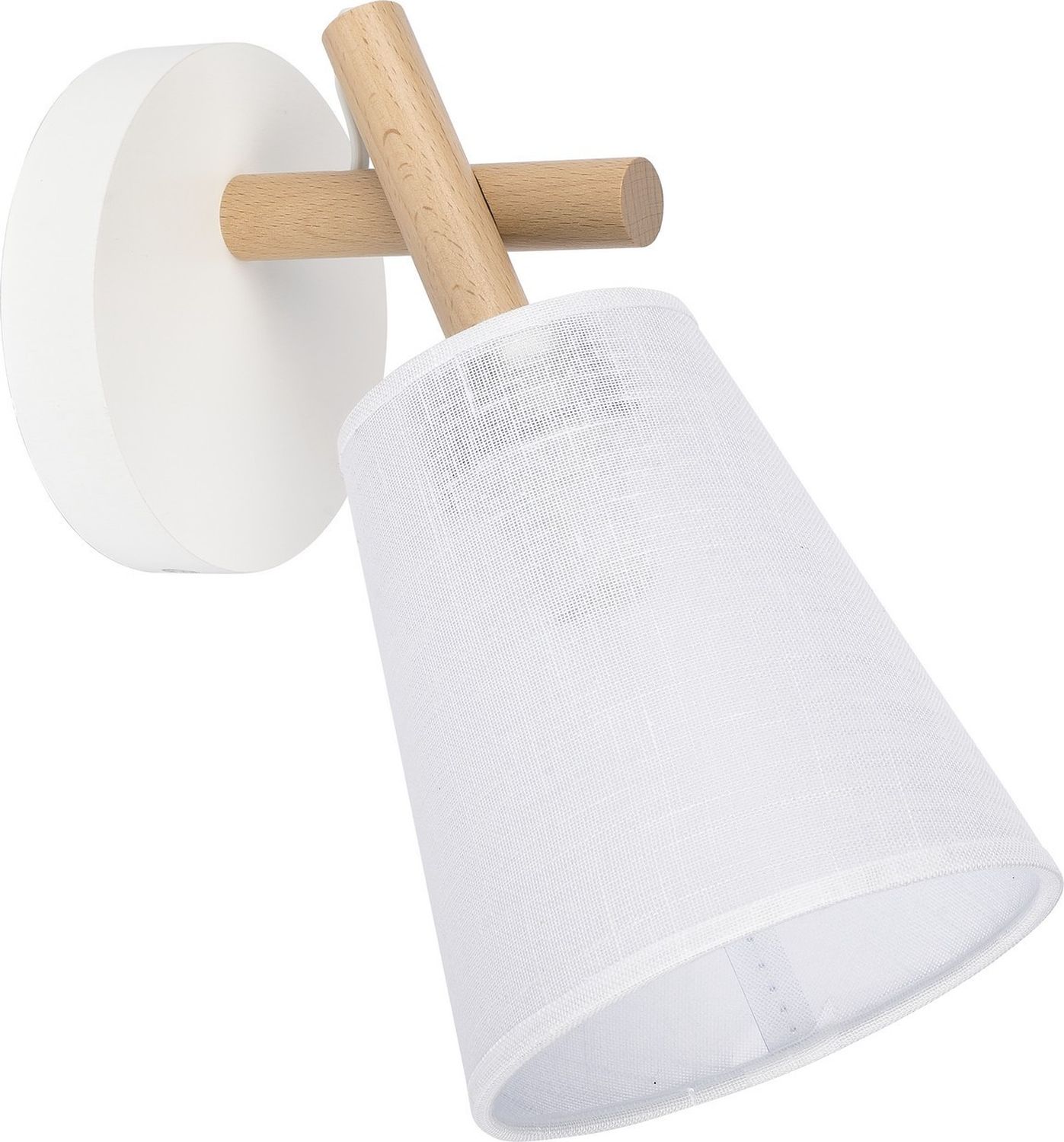 TK Lighting Vaio lampada da parete 1x15 W bianco-legno 818