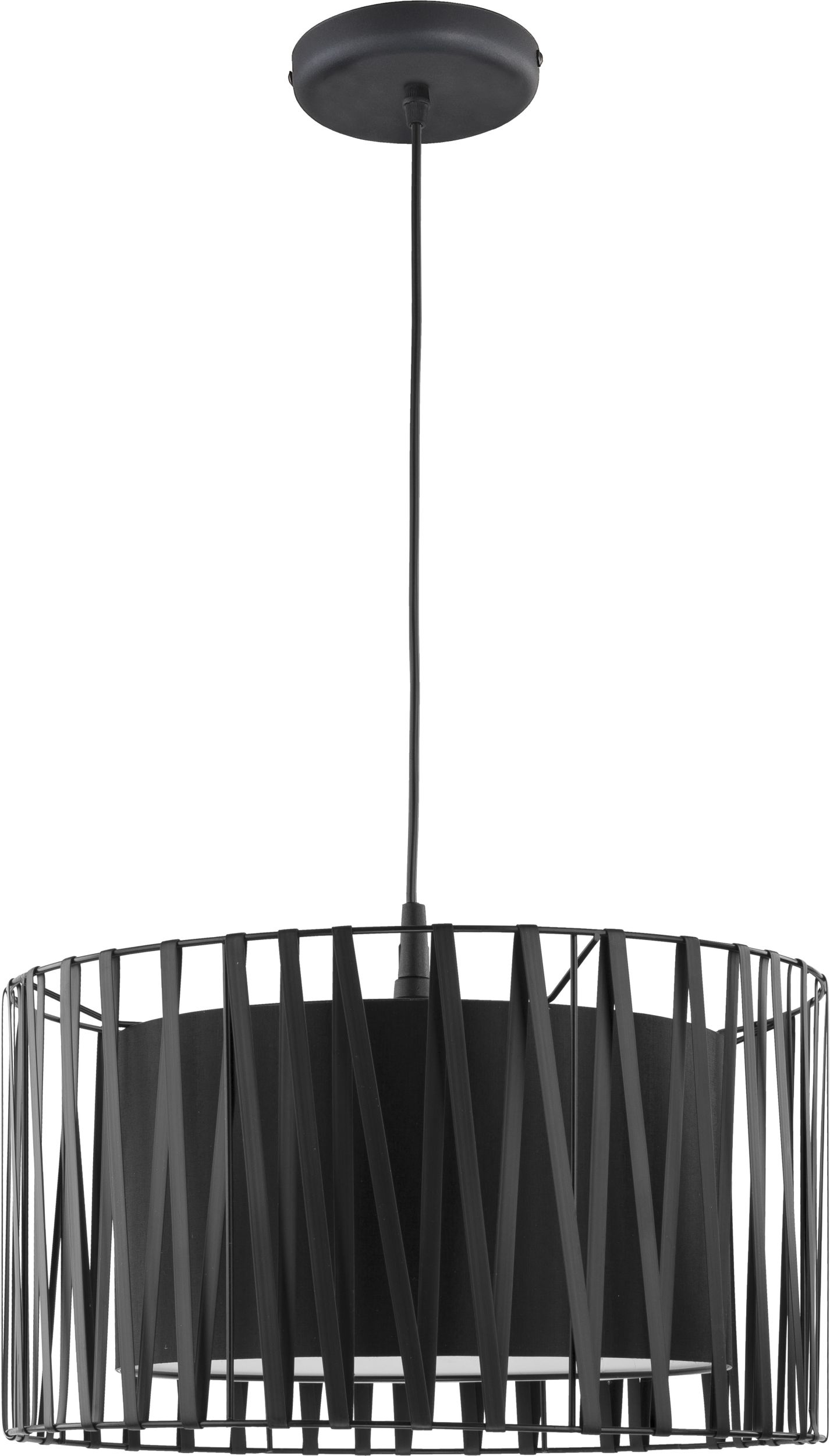 TK Lighting Harmony lampada sospesa 1x25 W nero 1654