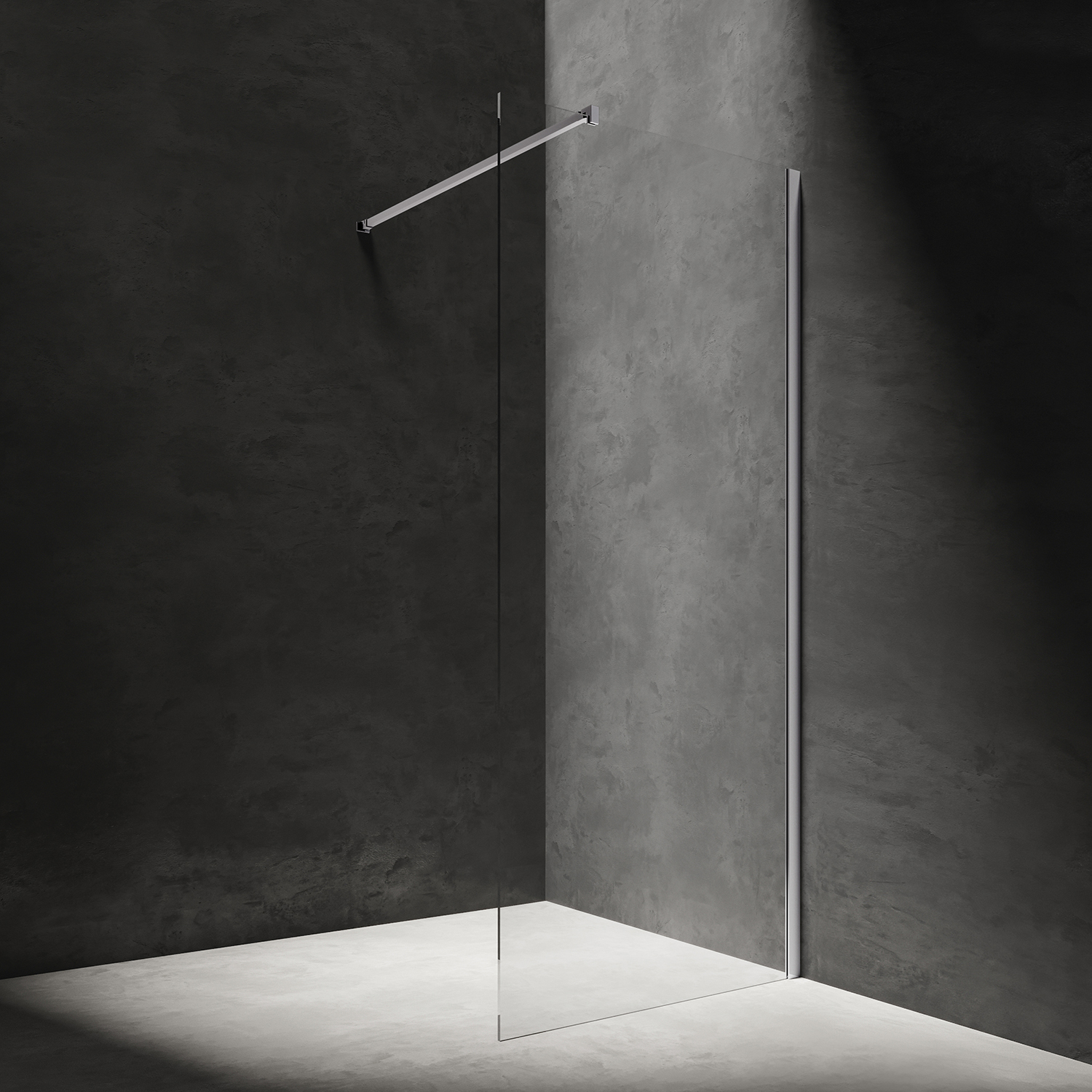 Omnires Marina parete doccia walk-in 80 cm cromo lucida/vetro trasparente DNR80XCRTR