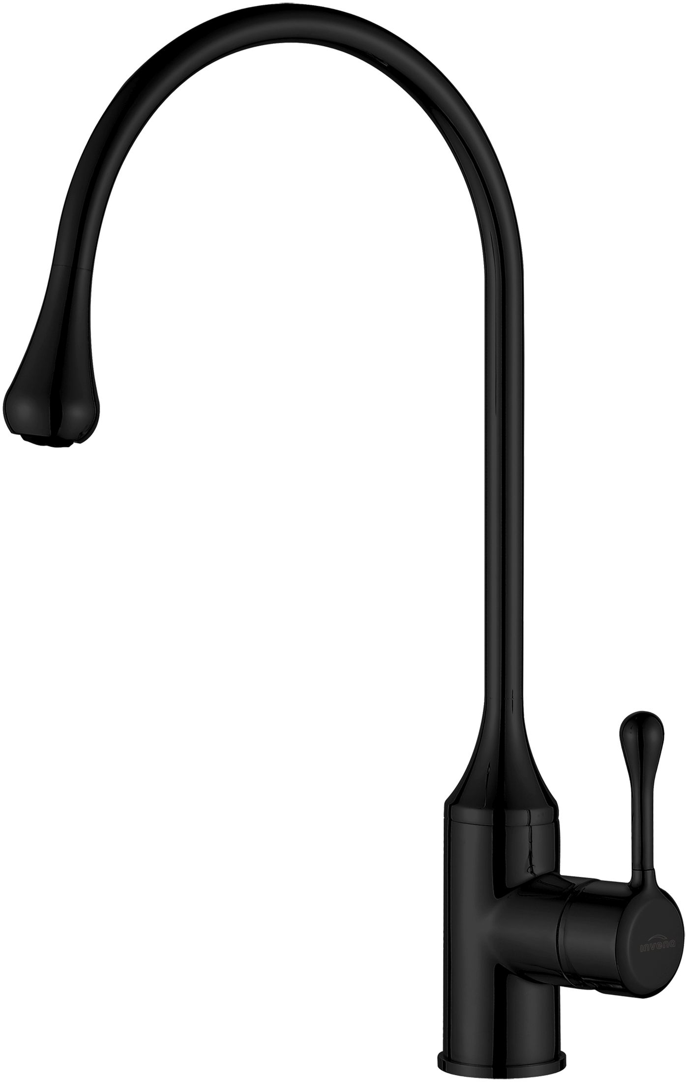 Invena Pingo rubinetto da cucina verticale nero BZ-55-L04