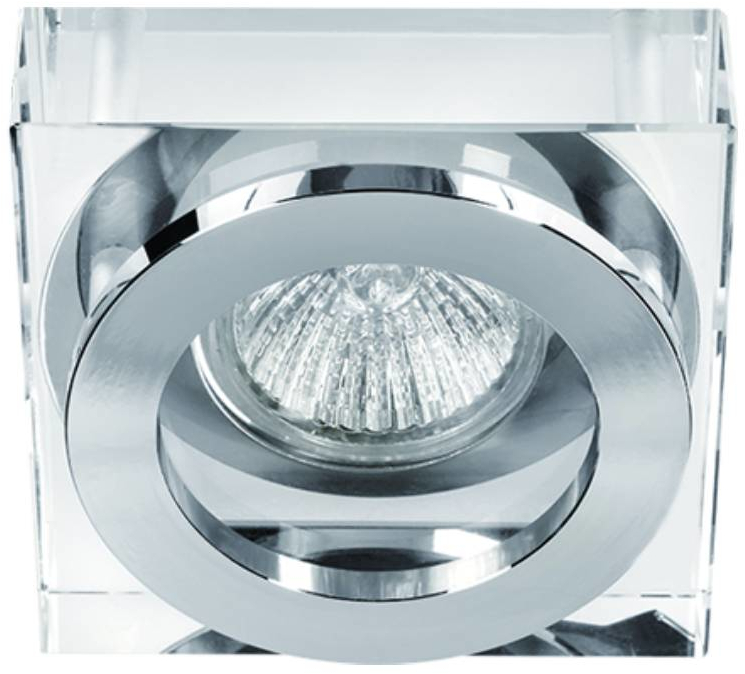 Open Design Astro lampada da incasso 1x8 W cromo-trasparente 5903689783255