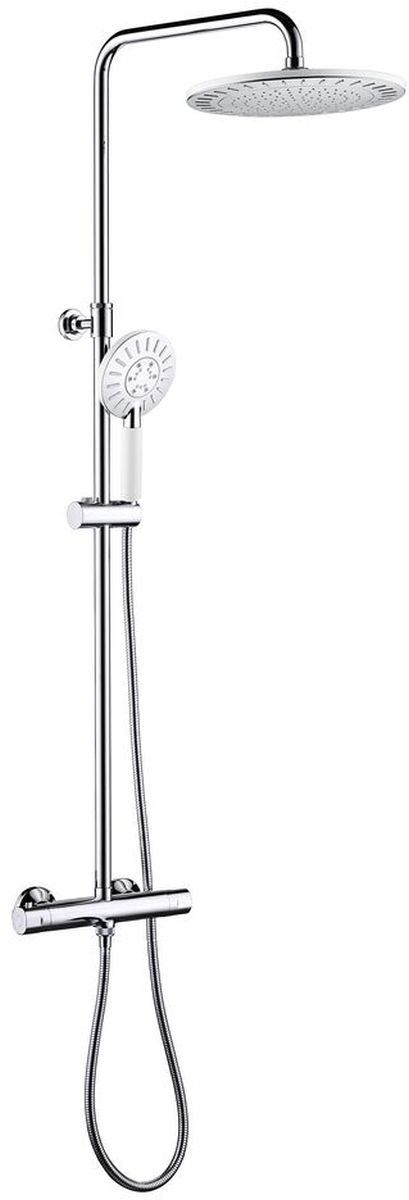 Tiger Splash Akcent set doccia a parete con termostato cromo-bianco 1715140146