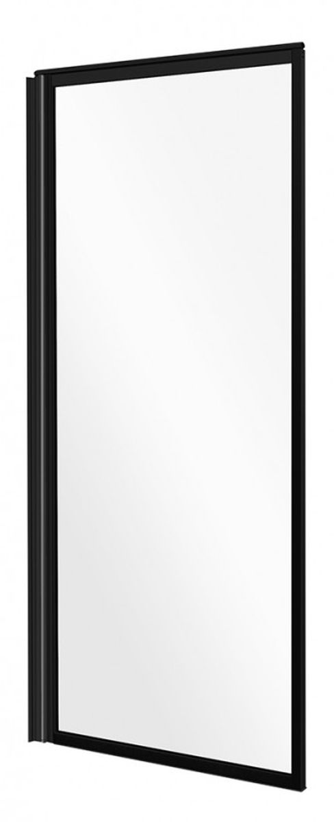 Besco Enzo parete vasca 70 cm 1 anta nero opaca/vetro trasparente PEB-1S