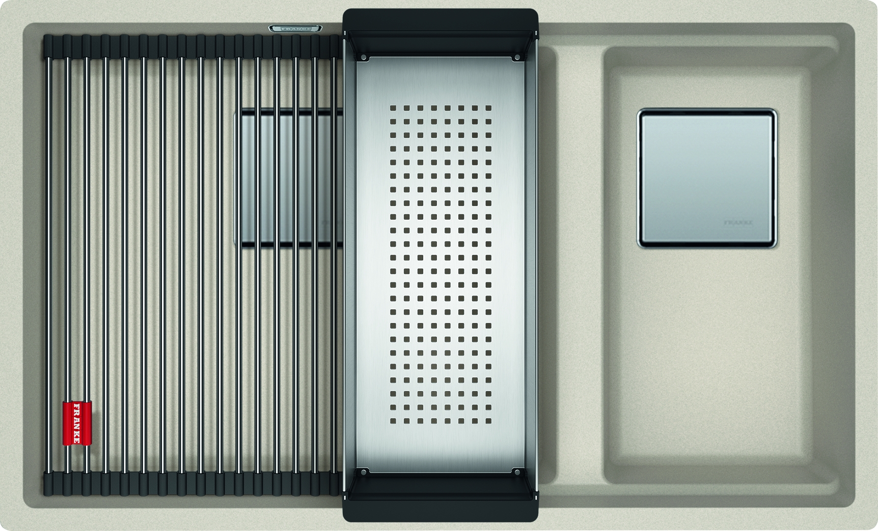 Franke Kanon lavello in granito 76x46 cm beige-marrone 125.0529.858