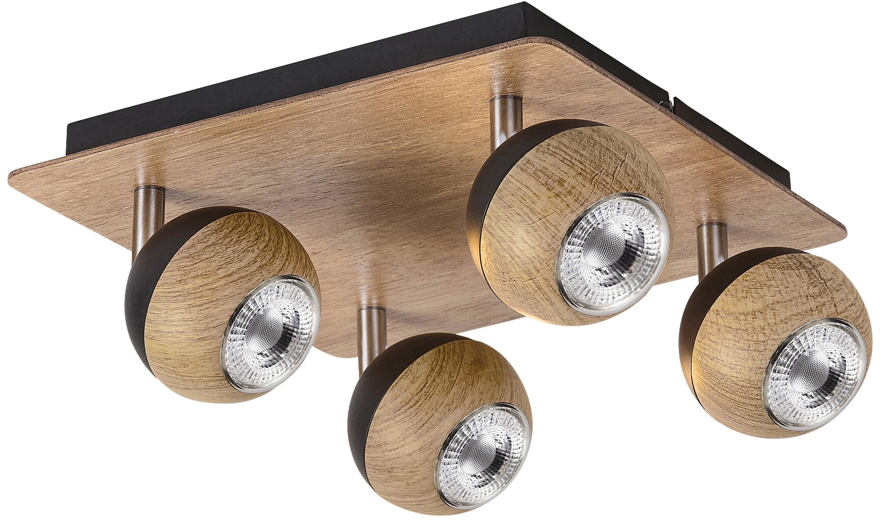 Rabalux Arthur lampada da soffitto 4x35 W legno 5616