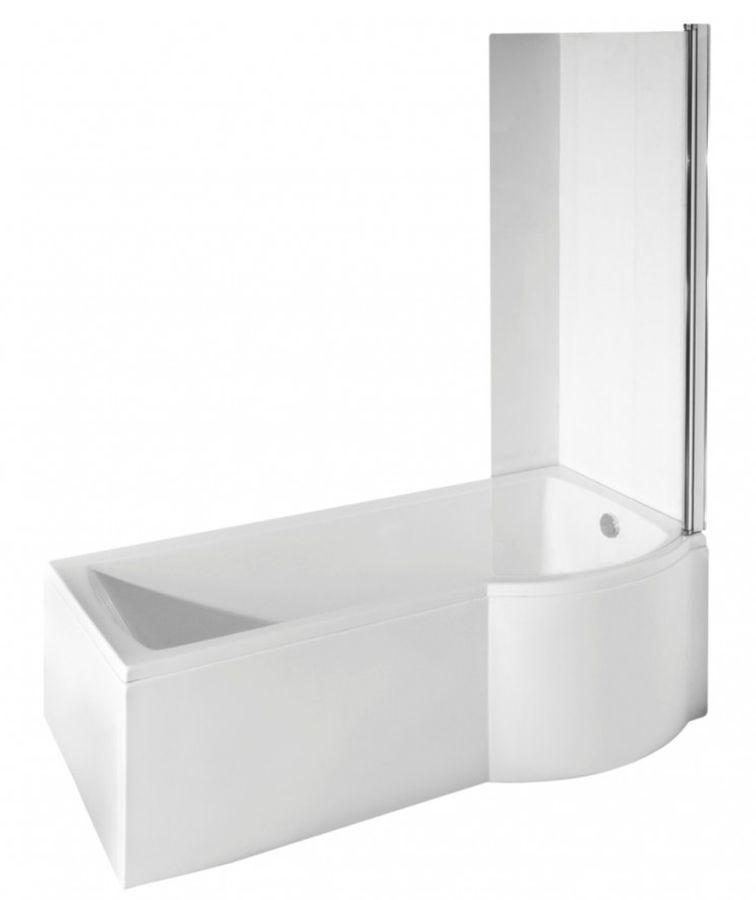 Besco Inspiro vasca da bagno con parete vasca 170x70 cm destra bianco #WAI-170-NPR
