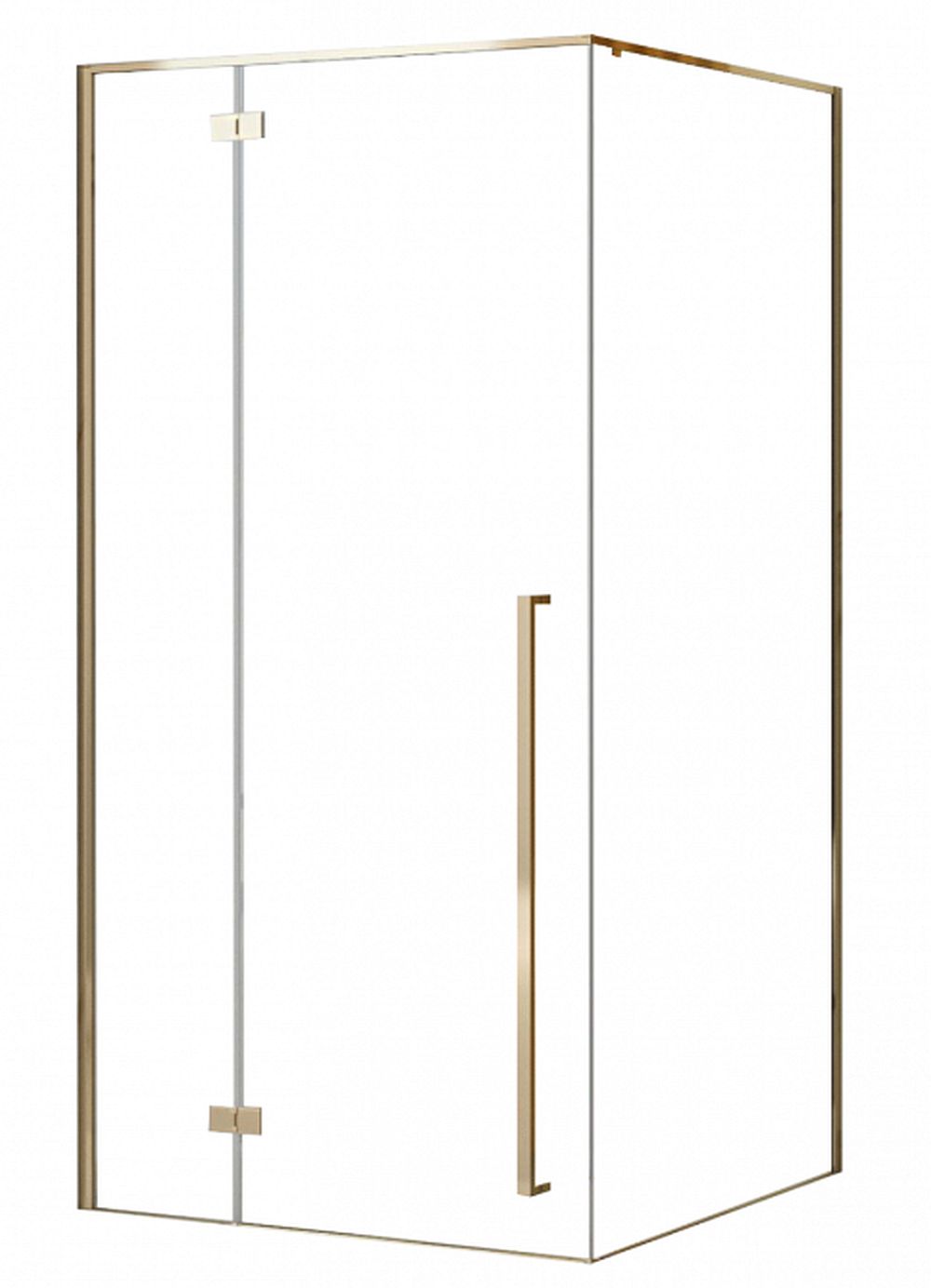 Rea Fargo box doccia 90x90 cm quadrato oro lucida/vetro trasparente REA-K4903