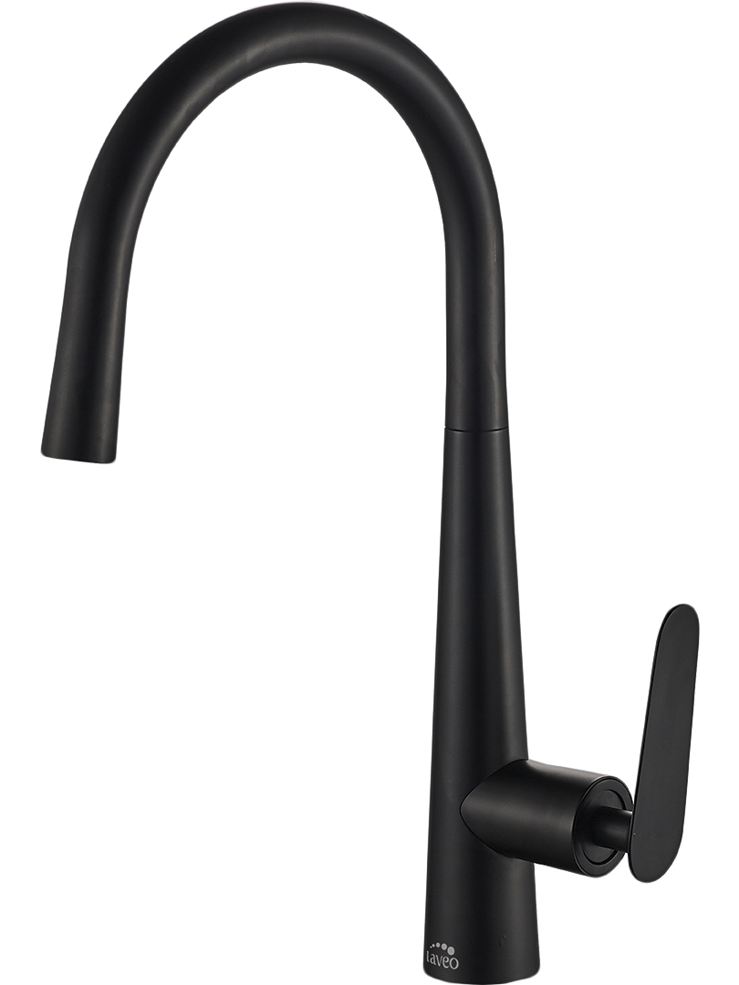 Laveo Nalda rubinetto da cucina verticale nero BAY768D