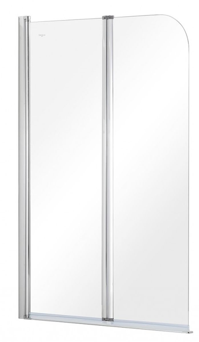Besco Prime parete vasca 90 cm 2 ante cromo lucida/vetro trasparente PNP-2S