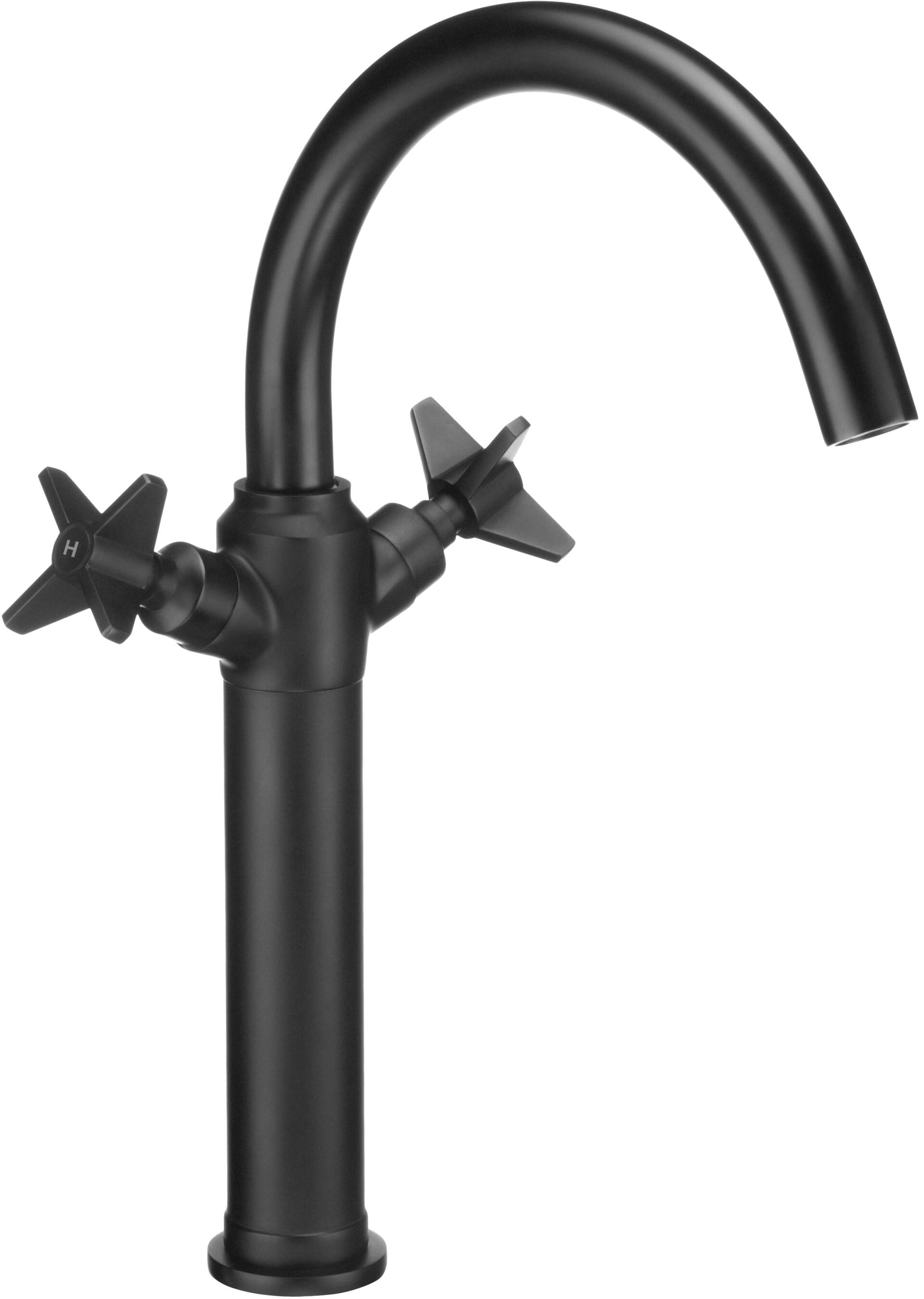 Deante Temisto rubinetto per lavabo verticale nero BQT_N25D