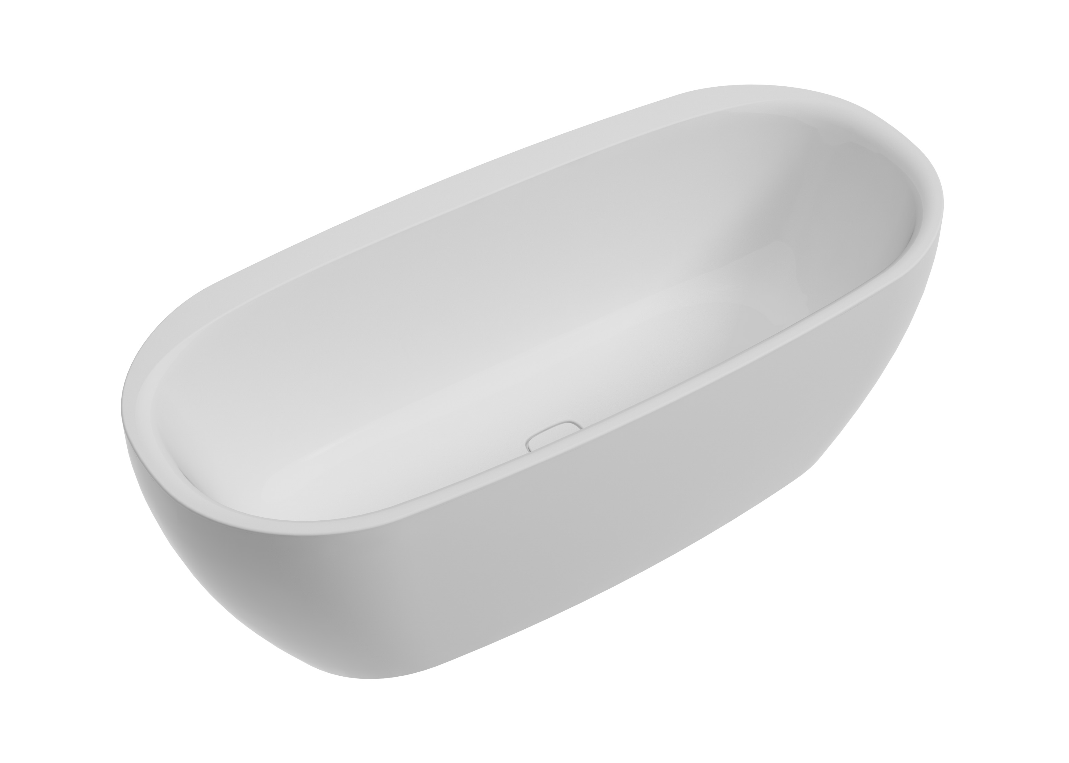 Hoesch iSensi vasca da bagno freestanding 180x80 cm ovale bianco 3851.010