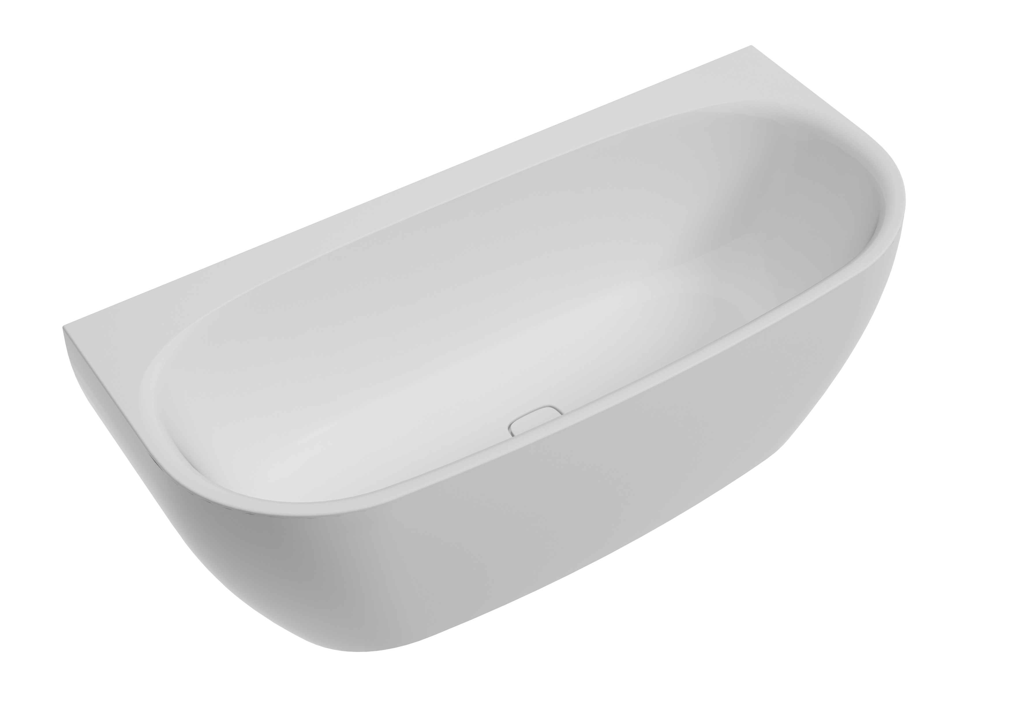 Hoesch iSensi vasca da bagno a parete 180x180 cm ovale bianco 3863.010