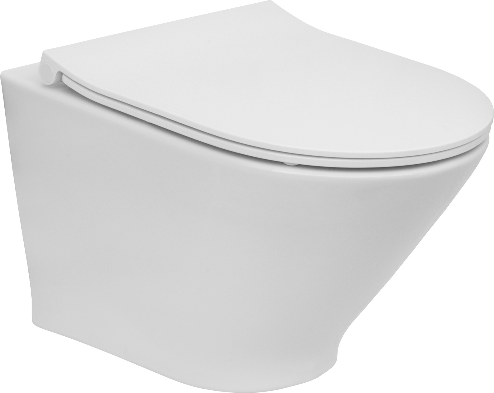 Roca Gap Round vaso wc con copriwater a discesa lenta sospeso senza brida bianco lucida A34H0N3000