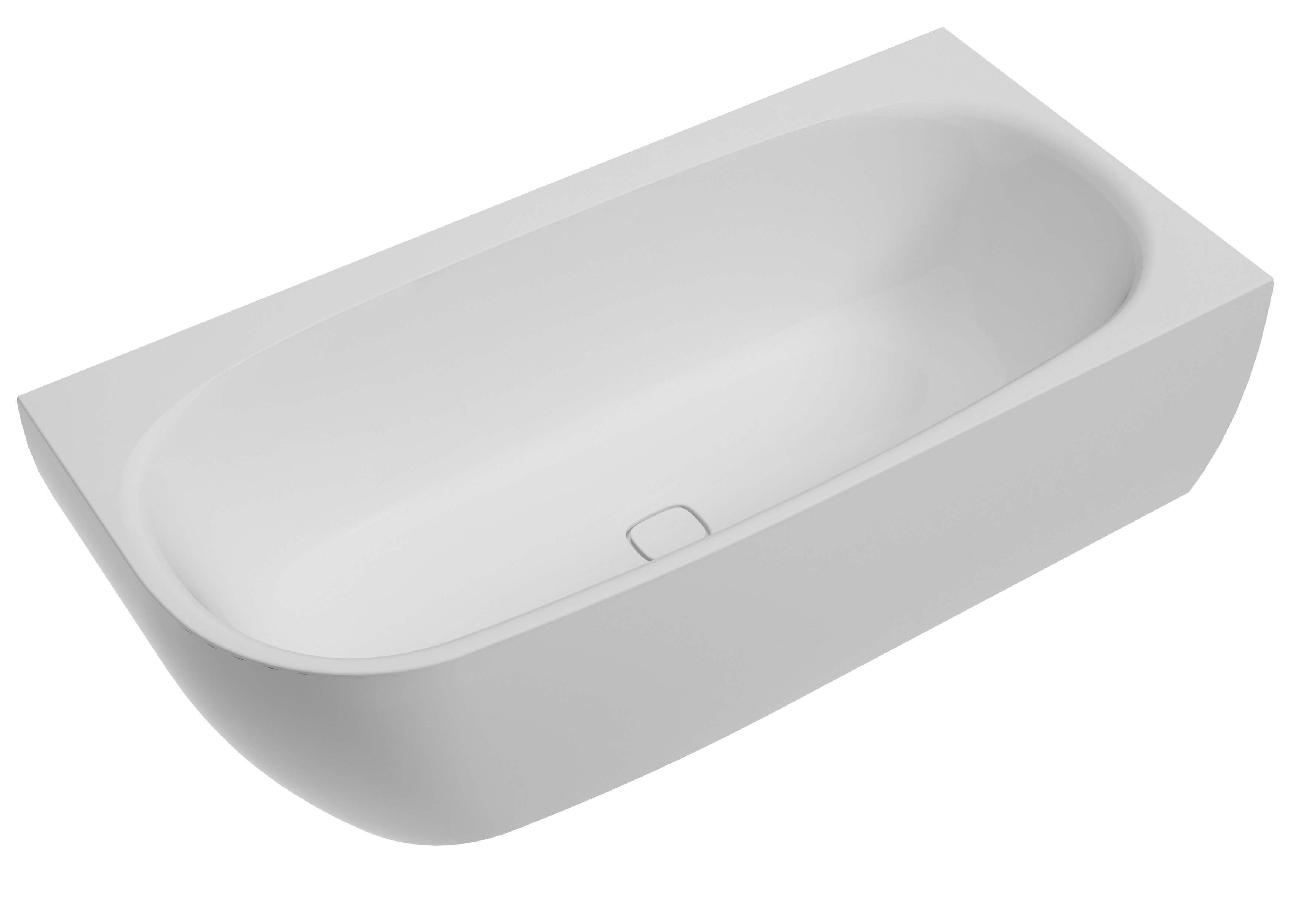 Hoesch iSensi vasca da bagno angolare 180x80 cm ovale bianco 3865.010
