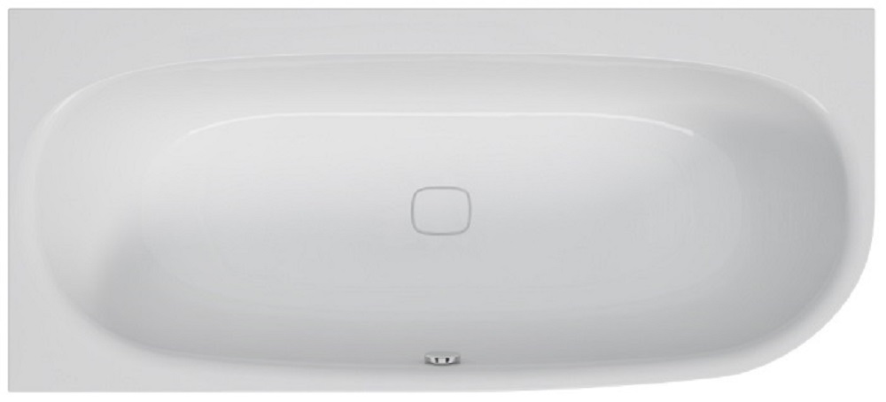 Hoesch iSensi vasca da bagno angolare 180x80 cm ovale bianco 3864.010