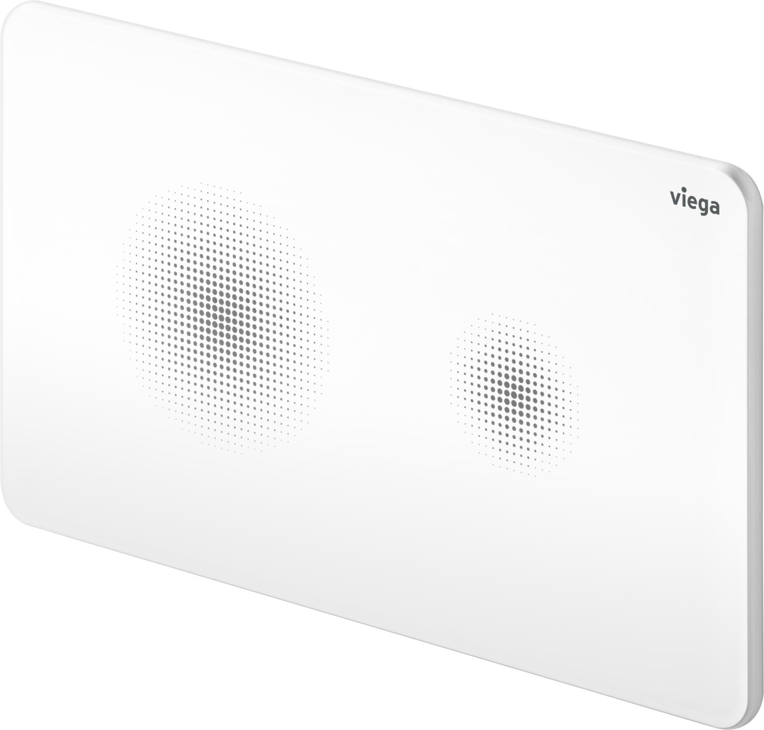 Viega Visign placca di comando per WC bianco 774356