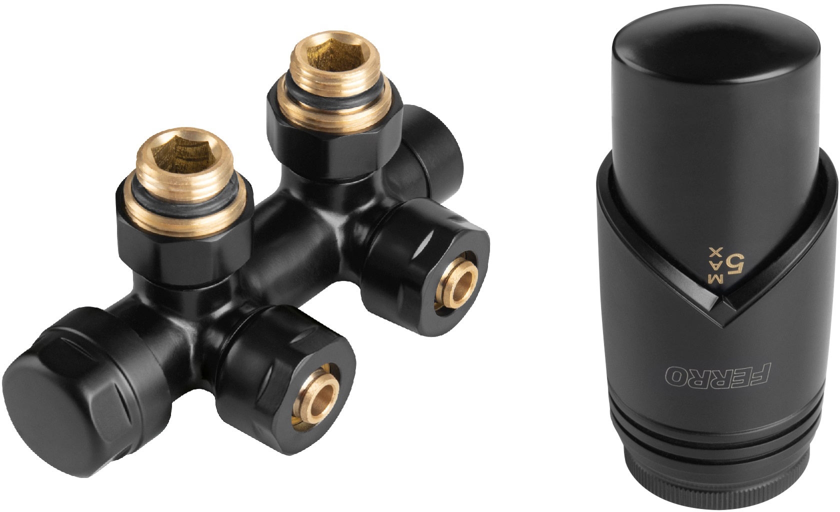 Ferro set termostatico nero ZTD30BL