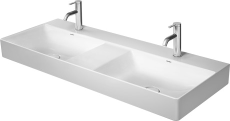 Duravit DuraSquare lavabo 120x47 cm rettangolare a parete-da appoggio-doppio bianco 23531200701