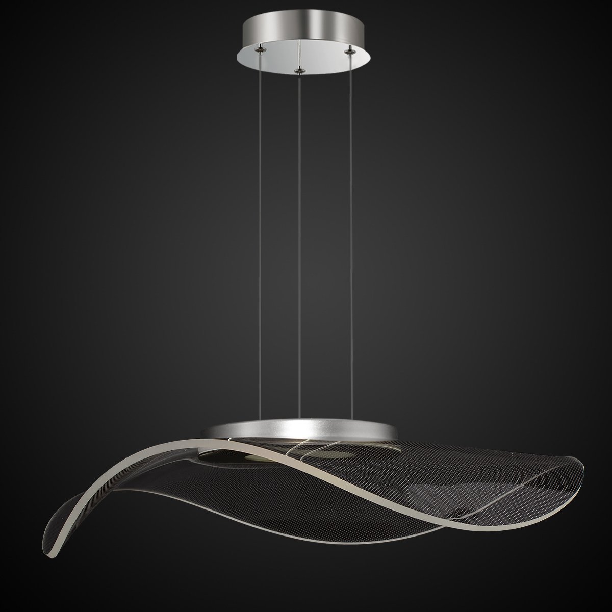 Altavola Design Velo lampada sospesa 1x30 W cromo-trasparente LA101/P1_chrom