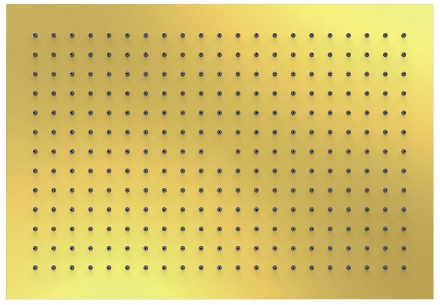 Tres Selection soffione doccia 45x31.5 cm rettangolare oro 29963203OR