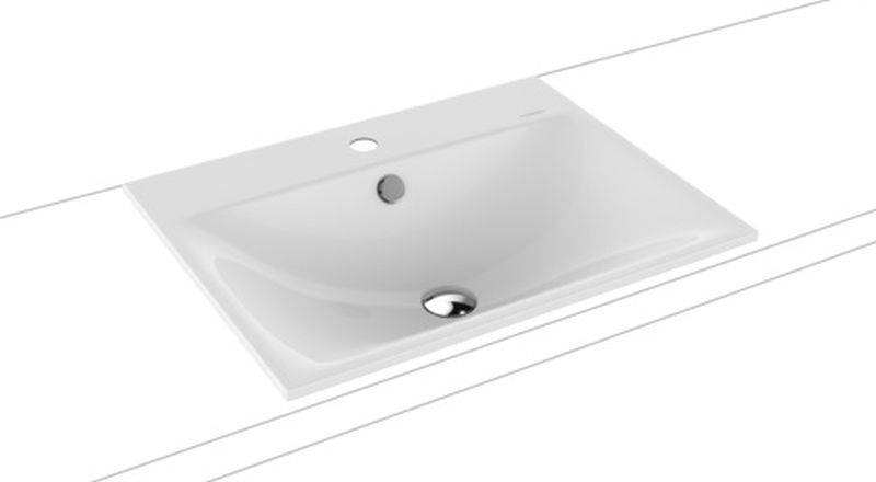 Kaldewei Silenio lavabo 60x46 cm rettangolare da incasso bianco lucida 907706013001