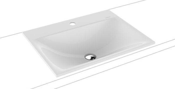 Kaldewei Silenio lavabo 60x46 cm rettangolare da incasso bianco 907706303001