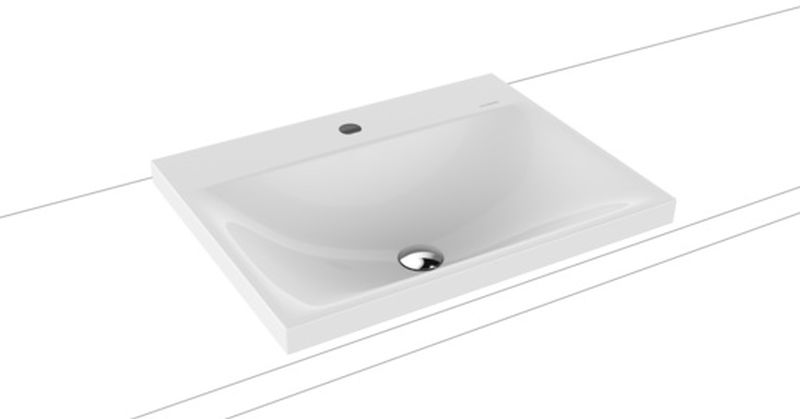 Kaldewei Silenio lavabo 60x46 cm rettangolare da appoggio bianco 903906303001