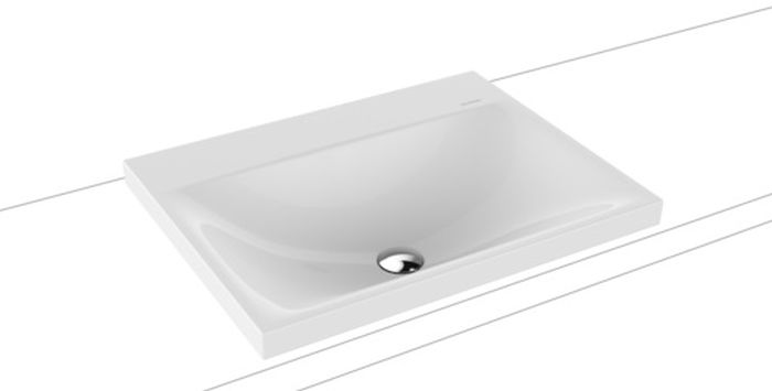 Kaldewei Silenio lavabo 60x46 cm rettangolare da appoggio bianco 903906313001