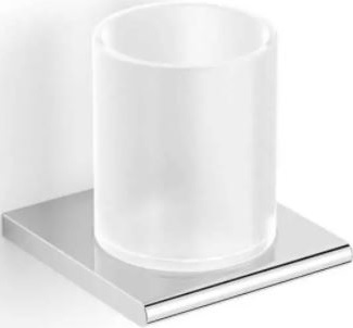 Stella Milano bicchiere per lavarsi i denti bianco-cromo 12.411