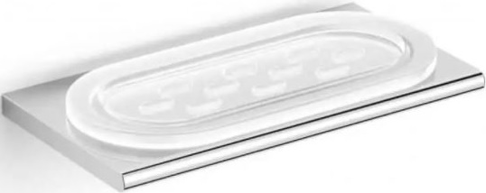 Stella Milano portasapone a parete cromo-bianco 12.421