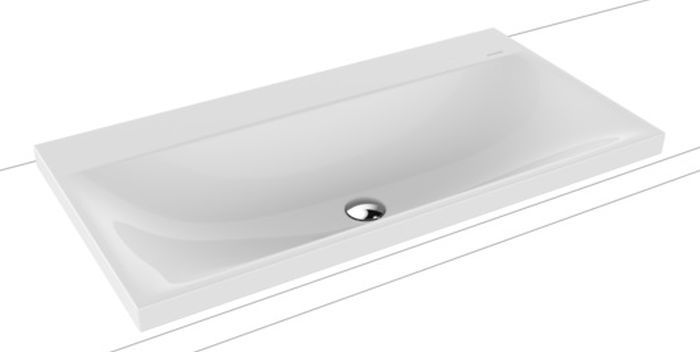Kaldewei Silenio lavabo 90x46 cm rettangolare da appoggio bianco 904006313001