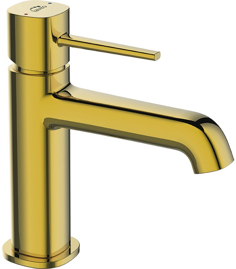 Laveo Pola rubinetto per lavabo verticale oro BAPG22D